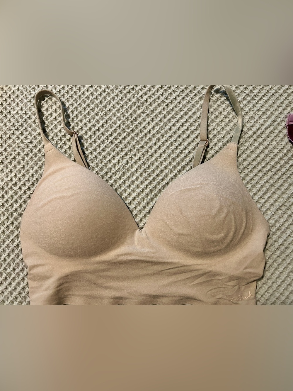 Victoria's Secret PINK Wireless Push Up Bra in Nude